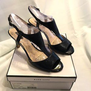 Alex Marie Giaddah Marine Navy Sandal 9.5 M